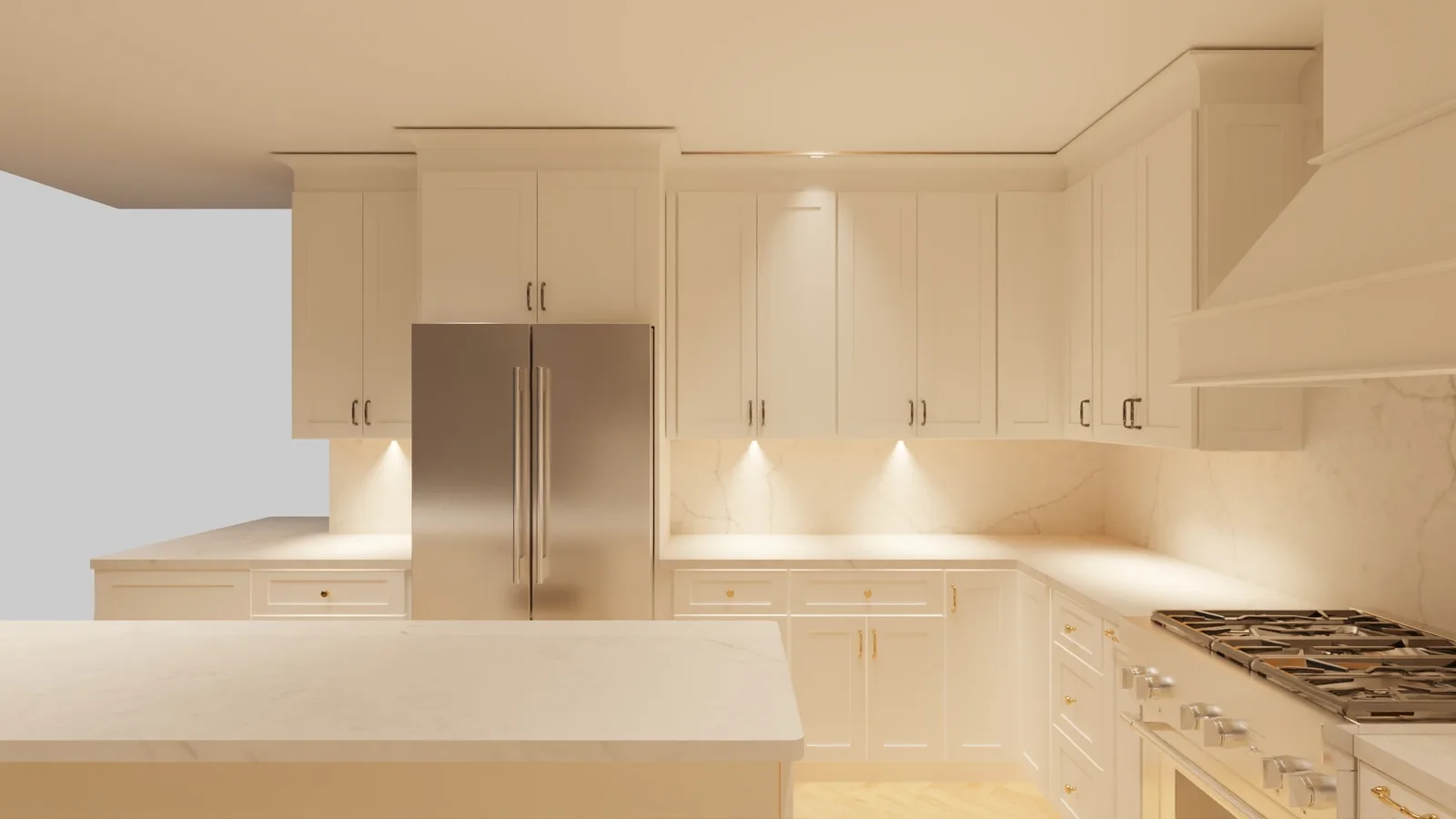 3D kitchen render by Fast Kitchen Design